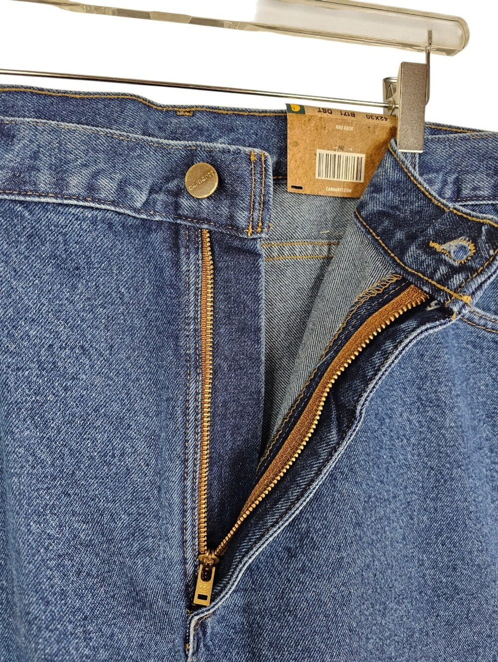 Carhartt Relaxed Fit Carpenter Jeans 42x30 Straight Leg NWT - Picture 6 of 9